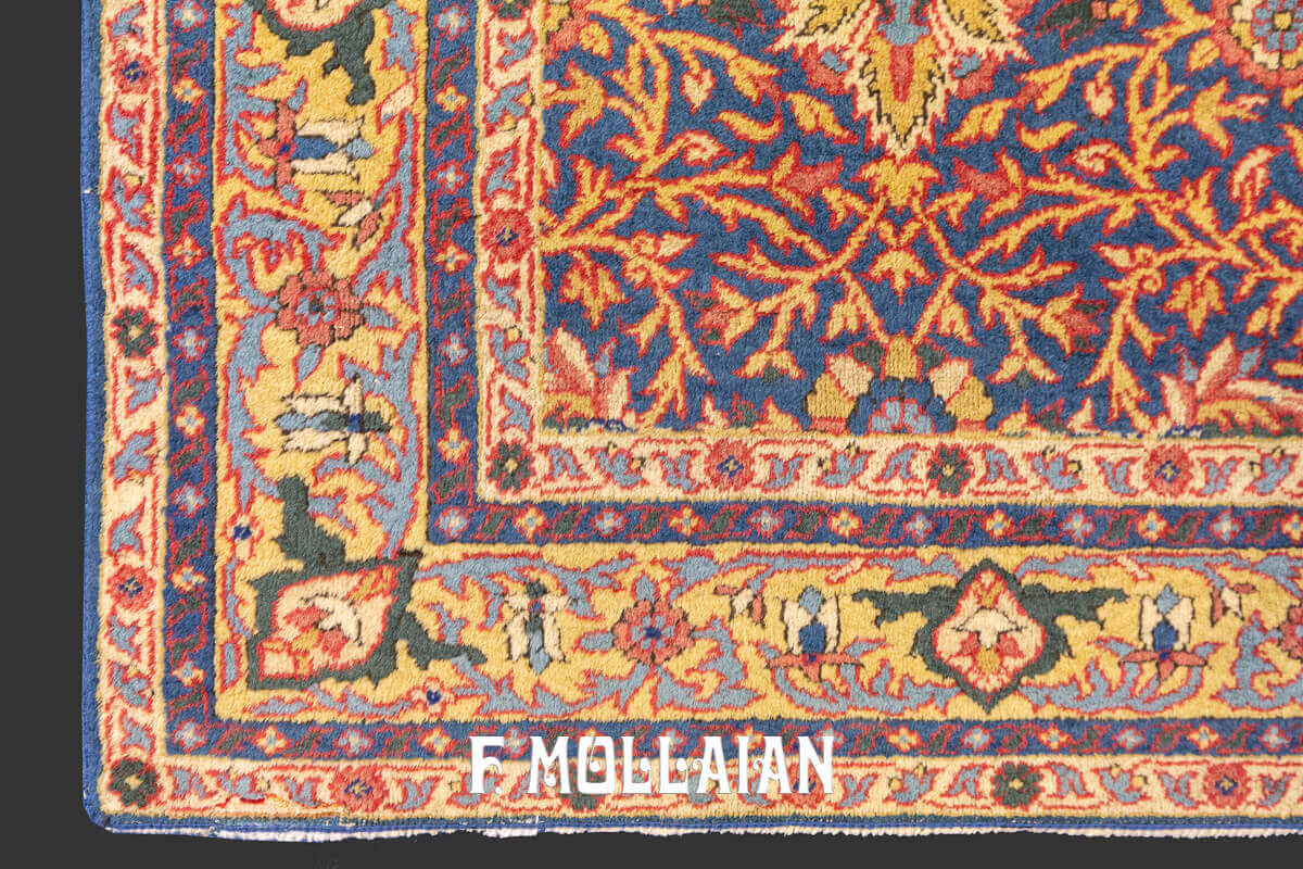 Floral All-over Antique Persian Hand-knotted Kerman Ravar Rug n°:69065869